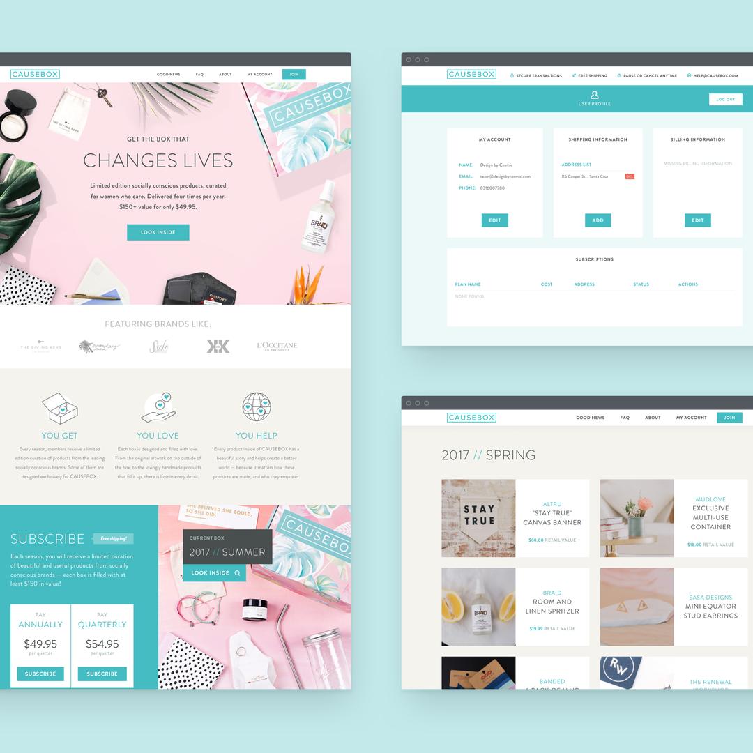 Causebox Homepage