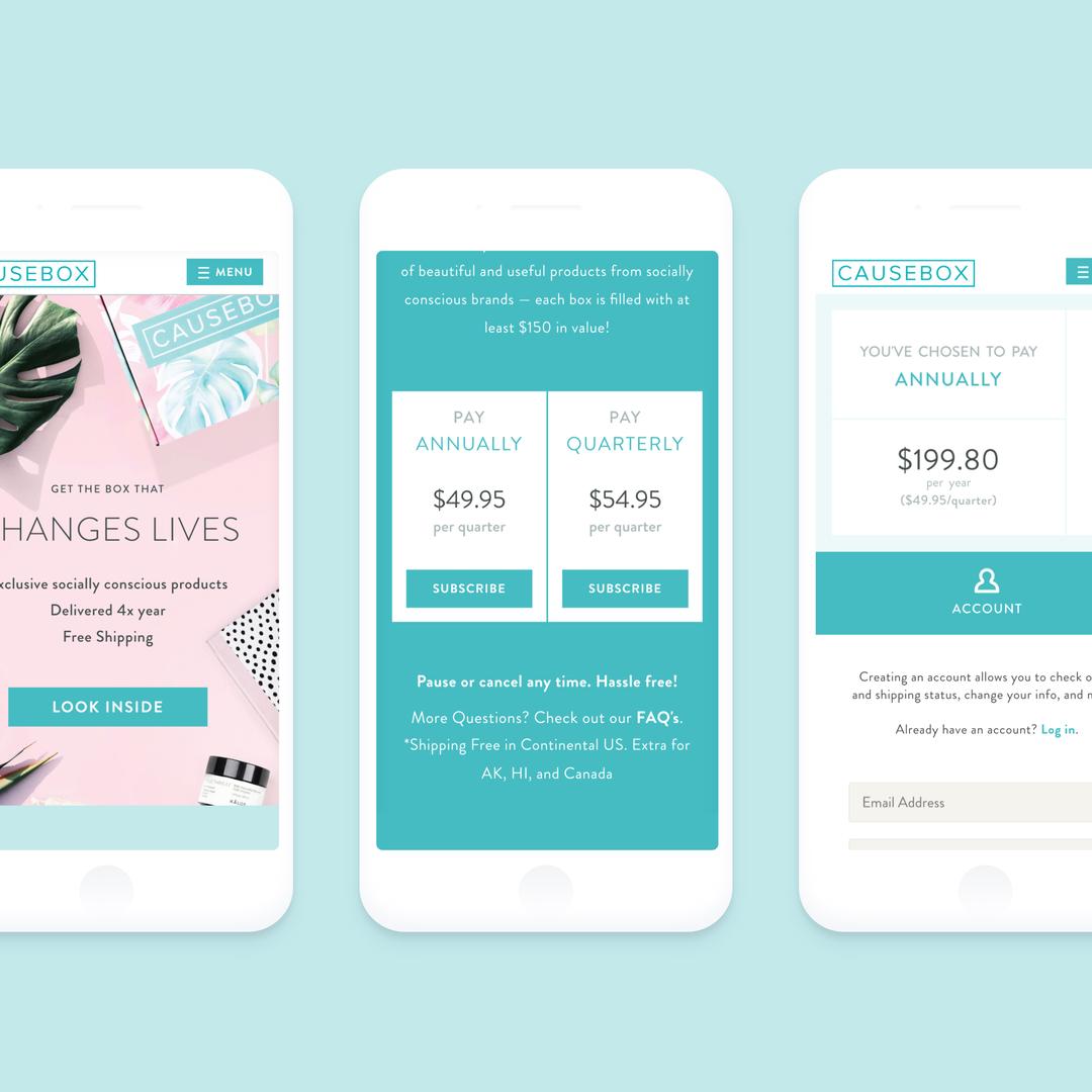 Causebox mobile