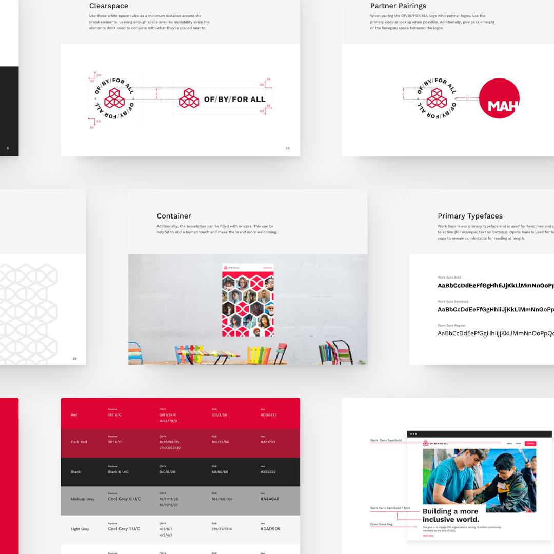 OBFA brand identity manual overview