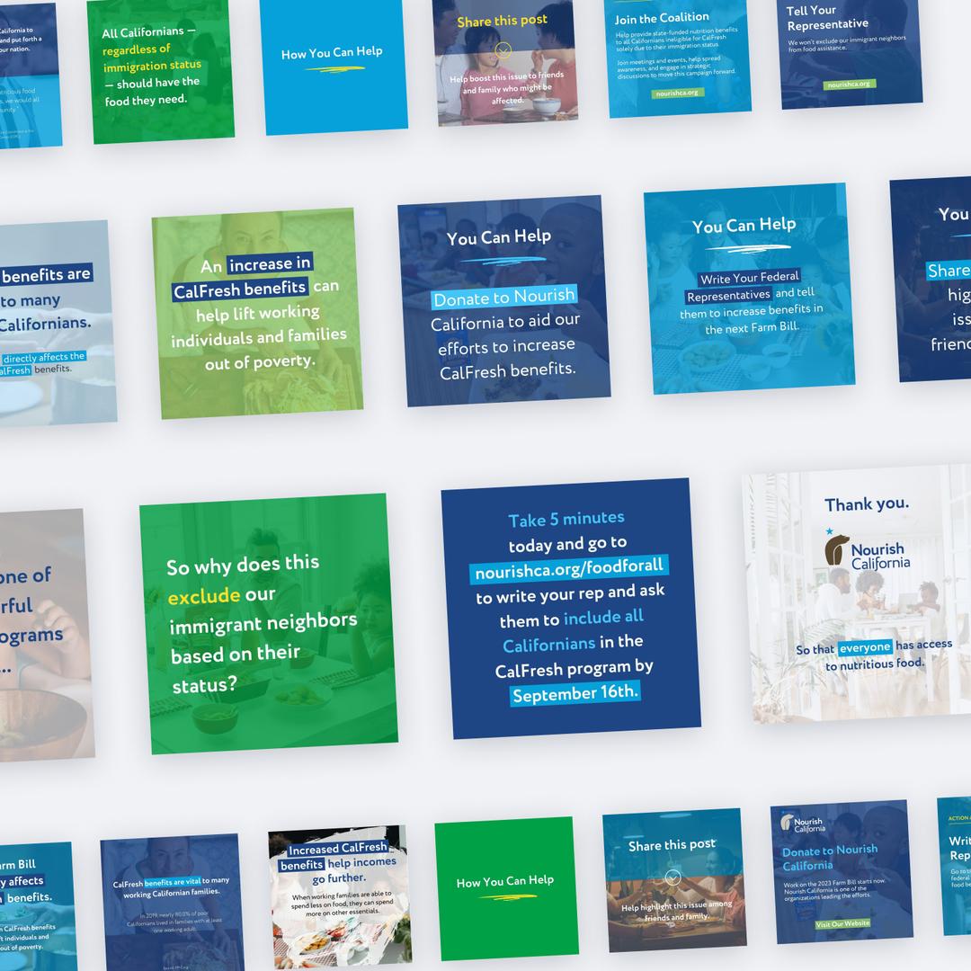 Nourish case study social media templates