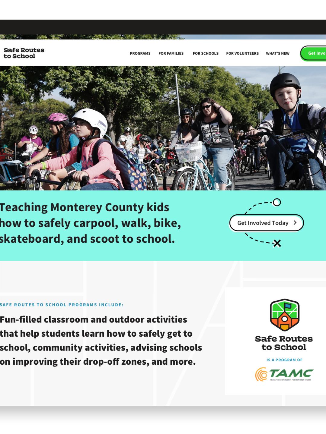 SRTS UI UX design Homepage