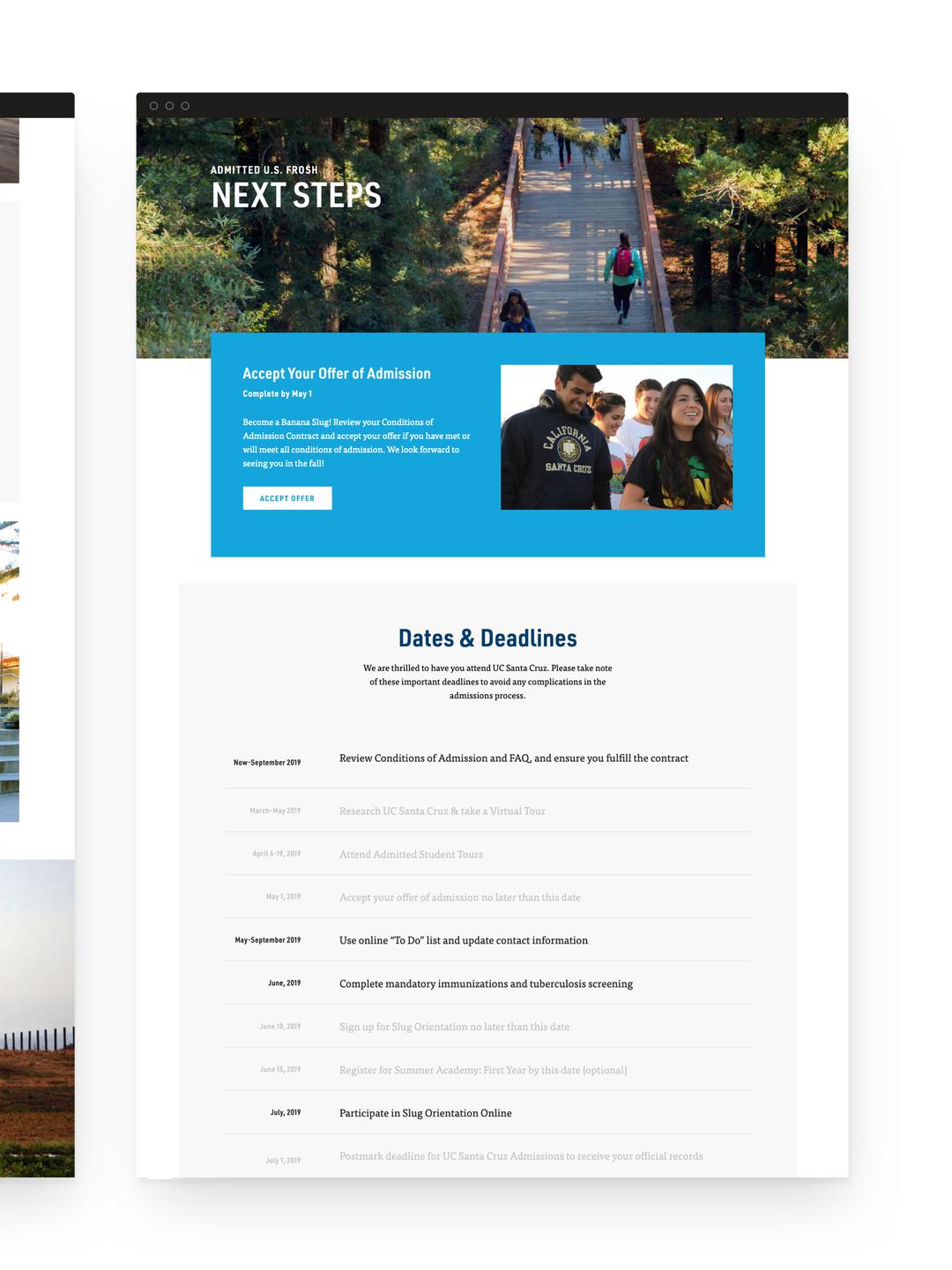 UCSC UI UX Design Interior Pages