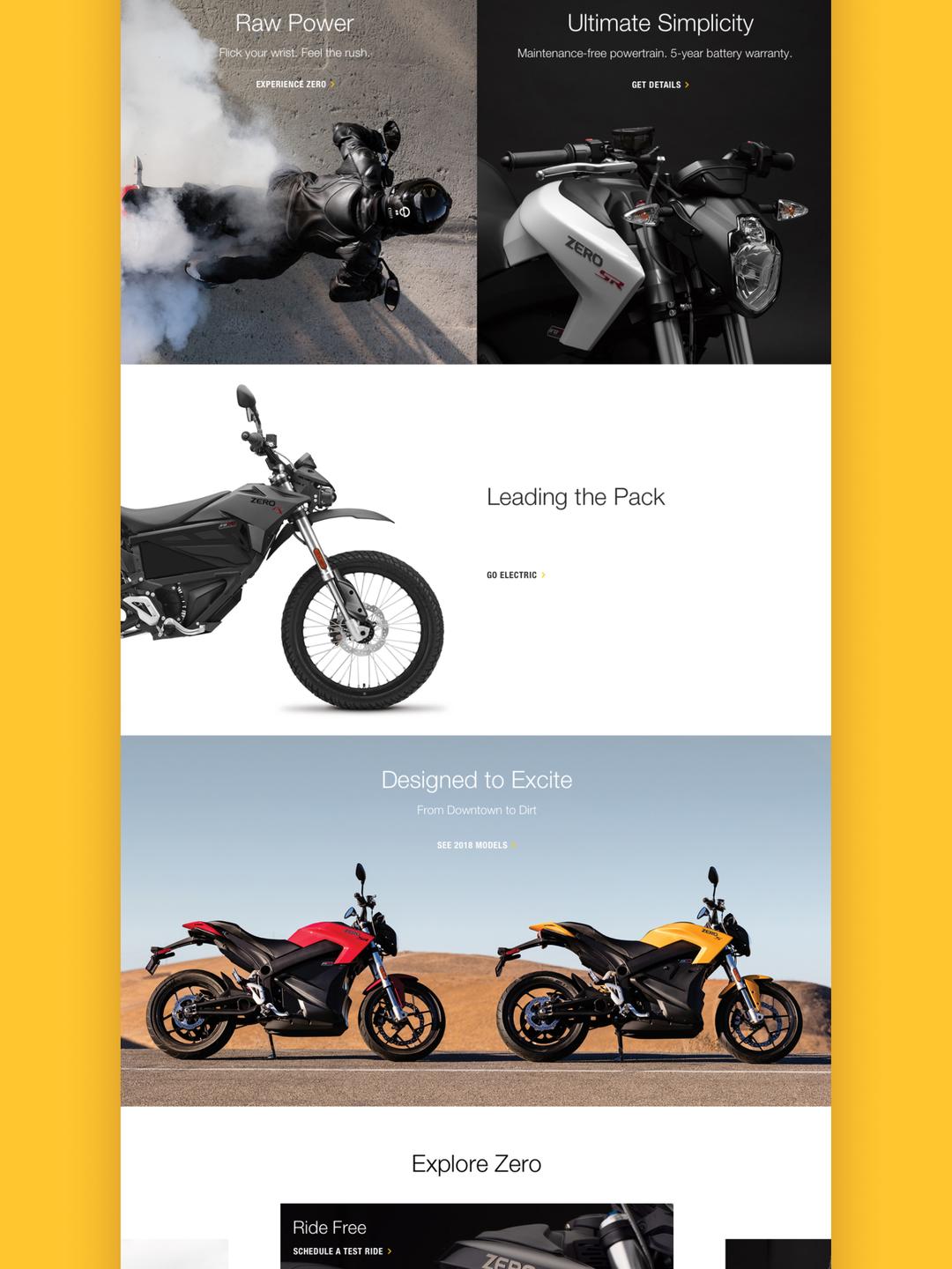 Zero Case Study Homepage
