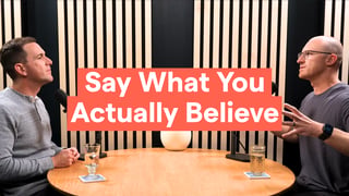 JE Say What You Actually Believe Cover Presentation