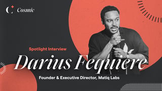 Social Impact Spotlight Darius Fequiere